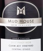 穆德酒莊431園黑皮諾紅葡萄酒(Mud House Estate Claim 431 Vineyard Pinot Noir, Central Otago, New Zealand)