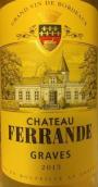 斐朗酒莊干白葡萄酒(Chateau Ferrande Blanc, Graves, France)