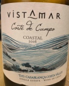 海景酒莊科爾特德坎波海岸白葡萄酒(Vistamar Corte de Campo Coastal, Casablanca Valley, Chile)