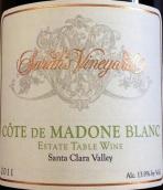 薩拉酒莊羅訥河谷混釀白葡萄酒(Sarah's Vineyard Cote de Madone Blanc, Santa Clara Valley, USA)