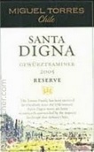 智利桃樂絲圣迪娜珍藏瓊瑤漿干白葡萄酒(Miguel Torres Santa Digna Gewurztraminer Reserva, Curico Valley, Chile)