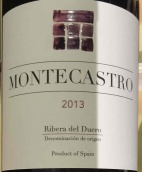 蒙塔斯特羅紅葡萄酒(Bodegas Montecastro, Ribera del Duero, Spain)