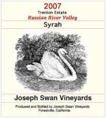 約瑟夫斯旺特倫頓莊園西拉干紅葡萄酒(Joseph Swan Vineyards Trenton Estate Vineyard Syrah, Russian River Valley, USA)