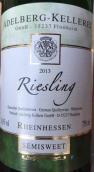 阿德伯格-凱利雷雷司令半甜型白葡萄酒(Adelberg-Kellerei Semisweet Riesling, Rheinhessen, Germany)