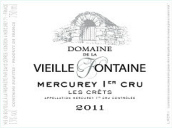 楓丹酒莊克萊（梅爾居雷一級園）白葡萄酒(Domaine de la Vieille Fontaine Les Crets Blanc, Mercurey Premier Cru, France)