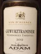 J.B.亞當遲摘瓊瑤漿甜白葡萄酒(Jean-Baptiste Adam Vendanges Tardives Gewurztraminer, Alsace, France)