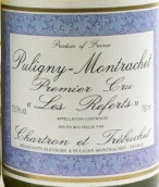 沙特隆和投石機酒莊雷夫（普里尼-蒙哈榭一級園）白葡萄酒(Chartron et Trebuchet Les Referts, Puligny-Montrachet Premier Cru, France)
