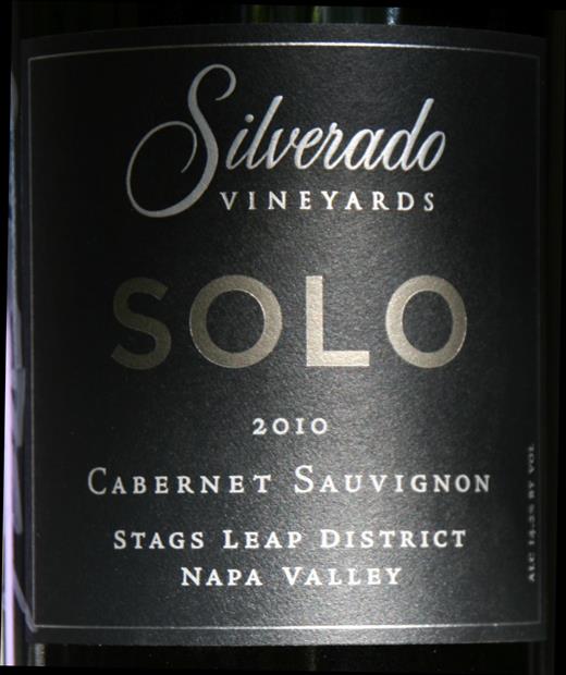 2016 Silverado Vineyards Solo Cabernet Sauvignon, Stags Leap 