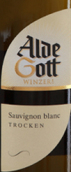 阿爾德·戈特長(zhǎng)相思干白葡萄酒(Alde Gott Sauvignon Blanc Qba Trocken, Baden, Germany)