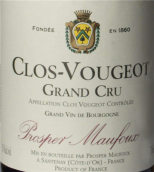 葩美酒莊（伏舊特級(jí)園）紅葡萄酒(Prosper Maufoux Clos-Vougeot Grand Cru, Cote de Nuits, France)