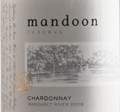 曼顿珍藏霞多丽干白葡萄酒(Mandoon Estate Reserve Chardonnay, Margaret River, Australia)