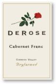 玫瑰品麗珠干紅葡萄酒(DeRose Vineyards Cabernet Franc, Cienega Valley, USA)