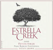 伊斯特拉溪小西拉干紅葡萄酒(Estrella Creek Petite Sirah, Paso Robles, USA)