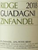 山脊酒莊古阿大格尼仙粉黛紅葡萄酒(Ridge Vineyards Guadagni Zinfandel, Sonoma Valley, USA)