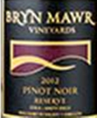 布林·茅爾珍藏黑皮諾干紅葡萄酒(Bryn Mawr Reserve Pinot Noir, Willamette Valley, USA)