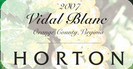 荷頓酒莊威代爾干白葡萄酒(Horton Vineyards Vidal Blanc, Virginia, USA)