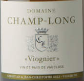 尚布龍維歐尼白葡萄酒（地區(qū)餐酒）(Domaine?Champ?Long Vin de Pays Viognier, Cotes de Ventoux, France)