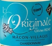 費舍酒莊原始（馬貢村）霞多麗干白葡萄酒(Domaine Fichet Macon-Villages L'Originale Chardonnay, Maconnais, France)