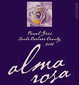 阿爾瑪羅莎酒莊灰皮諾干白葡萄酒(Alma Rosa Pinot Gris, Sta. Barbara County, USA)