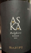 班菲酒莊阿斯卡紅葡萄酒(Castello Banfi Aska Bolgheri, Tuscany, Italy)