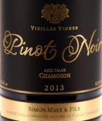 西蒙查莫森老藤黑皮諾干紅葡萄酒(Simon Maye & Fils Chamoson Vieilles Vignes Pinot Noir, Valais, Switzerland)