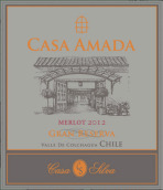 阿瑪達(dá)酒莊特藏梅洛干紅葡萄酒(Casa Amada Gran Reserva Merlot, Colchagua Valley, Chile)