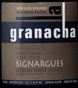 埃斯特扎爾蓋酒莊老藤歌海娜紅葡萄酒(Vignerons d'Estezargues La Granacha Vieilles Vignes, Cotes du Rhone Villages Signargues, France)