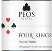 皮爾斯四天王黑皮諾紅葡萄酒(Peos Estate Wines Four Kings Pinot Noir, Manjimup, Australia)