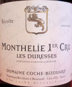 科榭-比佐拉迪雷斯（蒙蝶利一級(jí)園）干紅葡萄酒(Domaine Coche-Bizouard Monthelie 1er cru Les Duresses, Cote de Beaune, France)