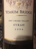 喬金橋西拉干紅葡萄酒(Yoakim Bridge Syrah, Dry Creek Valley, USA)