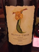 金合歡溪年份精選西拉干紅葡萄酒(Wattle Creek Vintage Select Shiraz, Alexander Valley, USA)