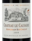 卡維爾酒莊干紅葡萄酒(Chateau le Calvaire, Bordeaux Superieur, France)