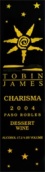 托賓詹姆斯魅力甜紅葡萄酒(Tobin James Cellars Charisma Dessert Wine, Paso Robles, USA)