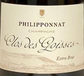 菲麗寶娜歌雪園極干型香檳(Champagne Philipponnat Clos des Goisses Extra Brut, Champagne, France)