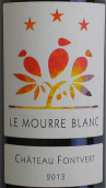 芳菲酒莊穆爾（呂貝宏）白葡萄酒(Chateau Fontvert Le Mourre Blanc, Luberon, France)