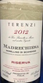 特倫茲酒莊馬德基薩珍藏莫雷利諾紅葡萄酒(Terenzi Madrechiesa Riserva Morellino di Scansano DOCG, Tuscany, Italy)