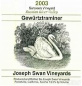 約瑟夫斯旺薩拉利園瓊瑤漿白葡萄酒(Joseph Swan Vineyards Saralee's Vineyard Gewurztraminer, Russian River Valley, USA)