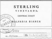 思令酒莊白瑪爾維薩干白葡萄酒(Sterling Vineyards Malvasia Bianca, Central Coast, USA)