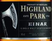 高原騎士艾娜蘇格蘭單一麥芽威士忌(Highland Park Einar Single Malt Scotch Whisky, Orkney, UK)