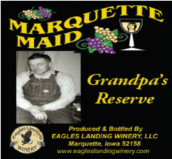 鷹陸馬奎特少女祖父珍藏甜白葡萄酒(Eagles Landing Winery Marquette Maid Grandpas Reserve, Iwoa, USA)