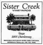 姐妹溪霞多麗干白葡萄酒(Sister Creek Vineyards Chardonnay, Texas Hill Country, USA)