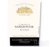 巴伯斯維爾珍藏桑嬌維塞干紅葡萄酒(Barboursville Vineyards Reserve Sangiovese, Orange County, USA)