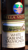 貝拉·維斯塔赤霞珠桃紅葡萄酒(Bella Vista Winery White Cabernet, California, USA)