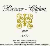 克林頓3D霞多麗干白葡萄酒(Brewer-Clifton 3-D Chardonnay, Sta Rita Hills, USA)