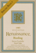 復(fù)興特選晚收雷司令甜白葡萄酒(Renaissance Special Select Late Harvest Riesling, North Yuba, USA)