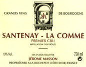 杰羅姆·曼森酒莊科美（桑特奈一級園）干白葡萄酒(Domaine Jerome Masson La Comme, Santenay 1er Cru, Cote de Beaune, France)