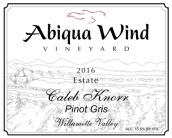 艾比卡風(fēng)酒莊凱勒克諾爾灰皮諾干白葡萄酒(Abiqua Wind Vineyard Caleb Knorr Pinot Gris, Willamette Valley, USA)