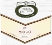 布瑯兄弟酒莊梅洛紅葡萄酒(Brown Brothers Merlot, Victoria, Australia)