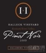 Halleck Hallberg Vineyard Pinot Noir, Russian River Valley, USA