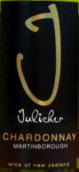 朱利謝霞多麗白葡萄酒(Julicher Chardonnay, Martinborough, New Zealand)